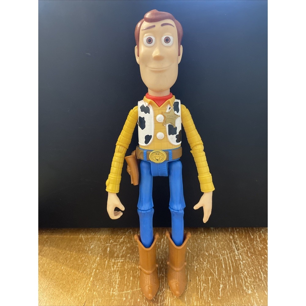 Disney Pixar Toy Story Woody Action Figure Doll 9" Mattel No Hat 2017